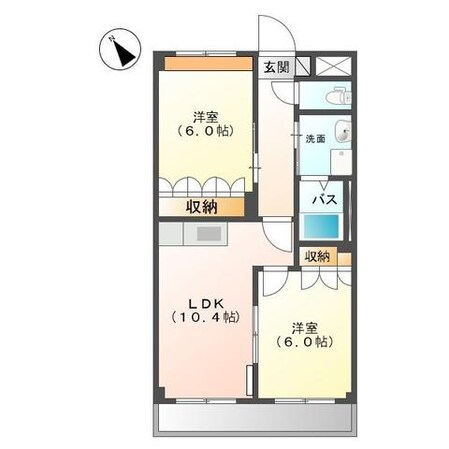 ベリーウェルＡ棟の物件間取画像